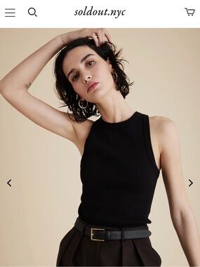 Sold out NYC Not So Basic Sleeveless Tank Top